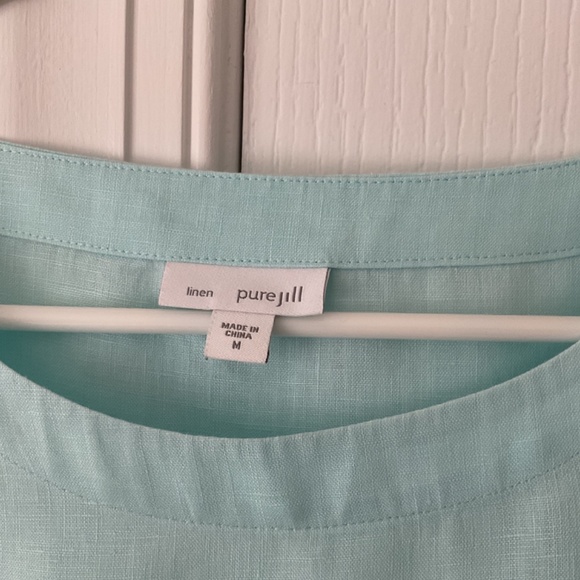 J Jill Sleeveless Linen Tunic Top - Medium - Picture 3 of 5